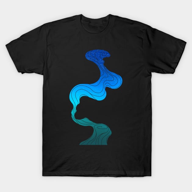 Blue Smoke T-Shirt by SassyTiger